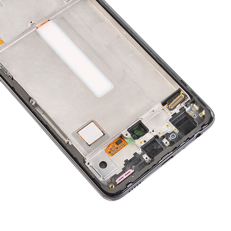 OLED Screen Digitizer Assembly With Frame for Samsung Galaxy A52 4G A525/ A52 5G (2021) A526 (Premium) - Awesome Black