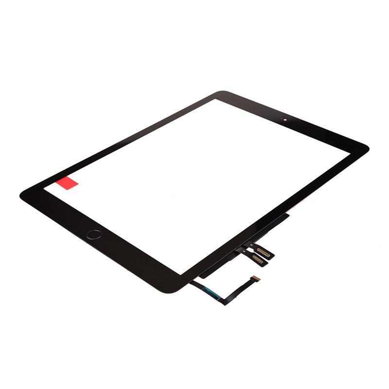 Touch Screen Digitizer With Home Button and Home Button Flex Cable for iPad 6(2018) A1893 A1954(High Quality) - Black