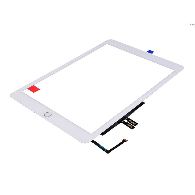 Touch Screen Digitizer With Home Button and Home Button Flex Cable for iPad 6(2018) A1893 A1954(High Quality) - White