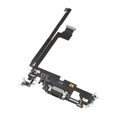 Charging Port with Flex Cable for iPhone 12 Pro Max (High Quality) - Black