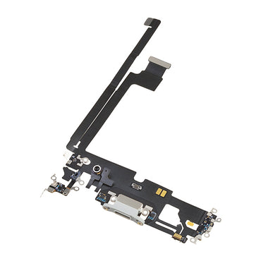 Charging Port with Flex Cable for iPhone 12 Pro Max (High Quality) - Silver