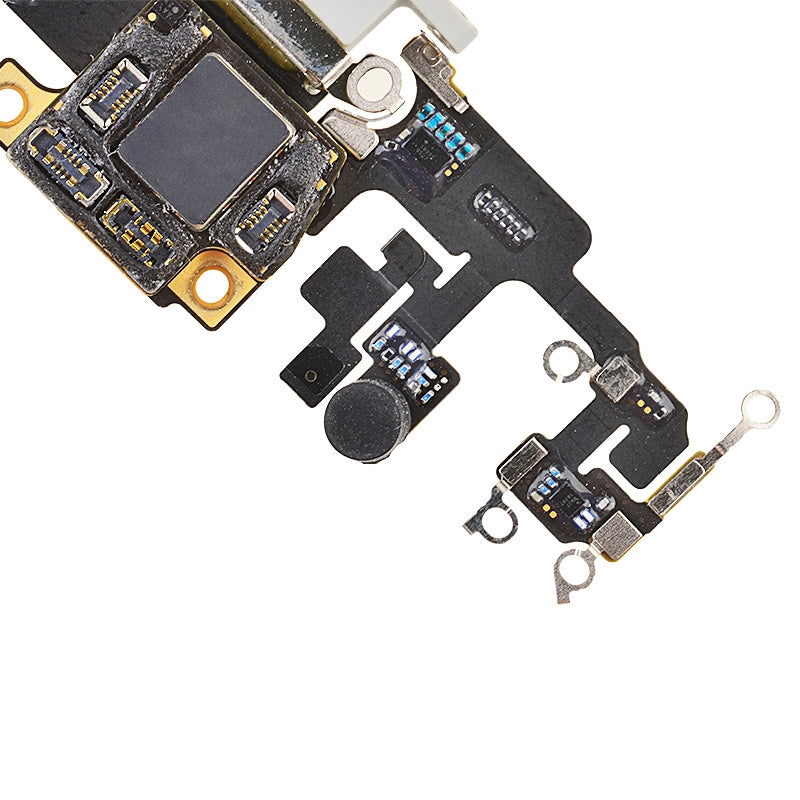 Charging Port Flex Cable with Interconnect Board for iPhone 11 Pro Max (High Quality) - Silver