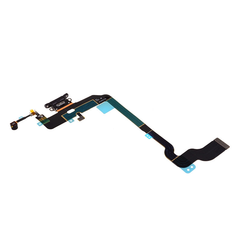 Charging Port with Flex Cable for iPhone XS (High Quality) - Black