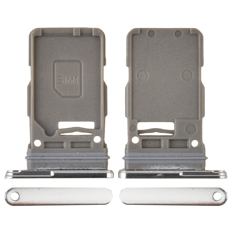 Single Sim Card Tray for Samsung Galaxy S21 5G G991/ S21 Plus 5G G996/ S21 Ultra 5G G998 - Silver