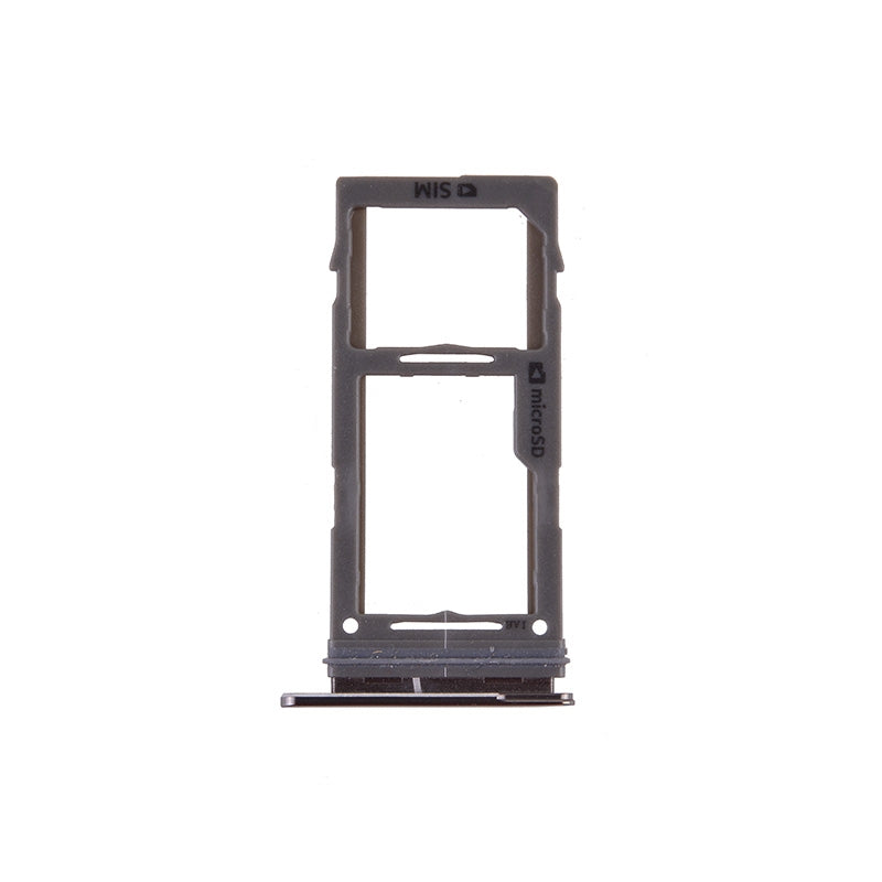 Sim Card Tray and MicroSD Card Tray for Samsung Galaxy S10 G973/ S10 Plus G975/ S10e G970 - Black