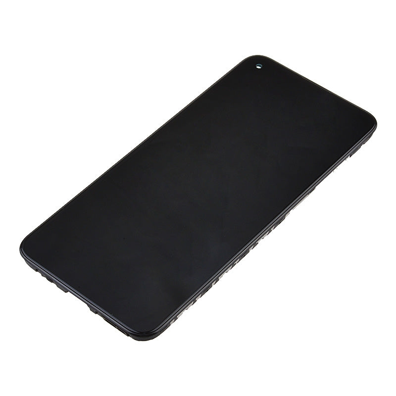 LCD Screen Digitizer Assembly With Frame for Samsung Galaxy A11(2020) A115U (for America Version) (Size 161.5mm) - Black
