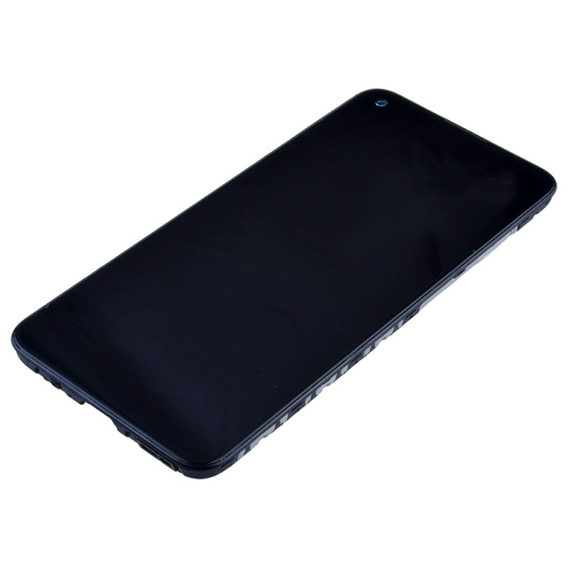 LCD Screen Digitizer Assembly With Frame for Samsung Galaxy A11(2020) A115F/DS (Inernational Version) (Size 159.5mm) - Black