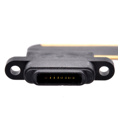 Charging Port with Flex Cable for iPad Air/ iPad 5 (2017)/ iPad 6 (2018)- Black