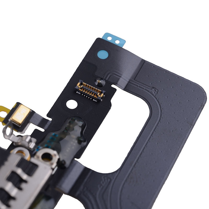 Charging Port with Flex Cable, Mic and Signal Antenna Cable for iPhone 7 Plus (High Quality) - Black