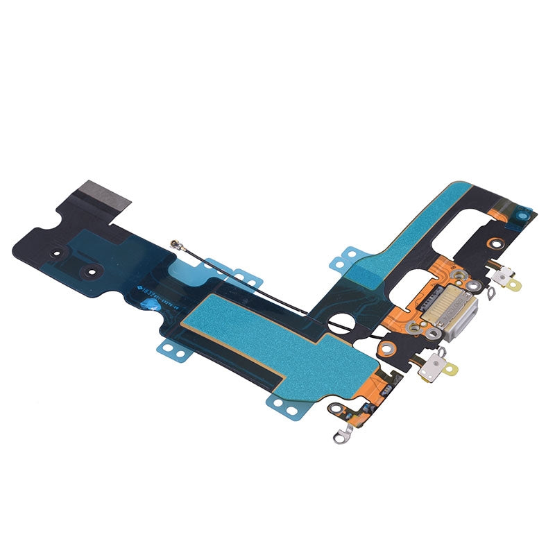 Charging Port with Flex Cable, Mic and Signal Antenna Cable for iPhone 7 Plus (High Quality) (for Gold/Rose Gold) - White