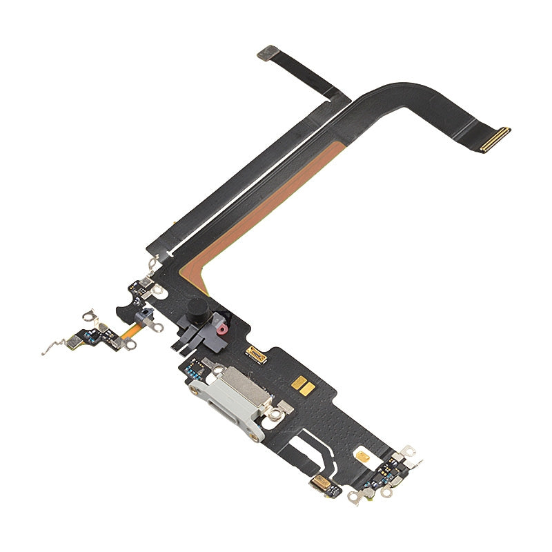 Charging Port with Flex Cable for iPhone 13 Pro Max (High Quality) - Silver