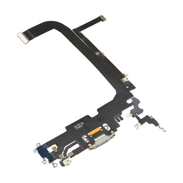 Charging Port with Flex Cable for iPhone 13 Pro Max (High Quality) - Silver