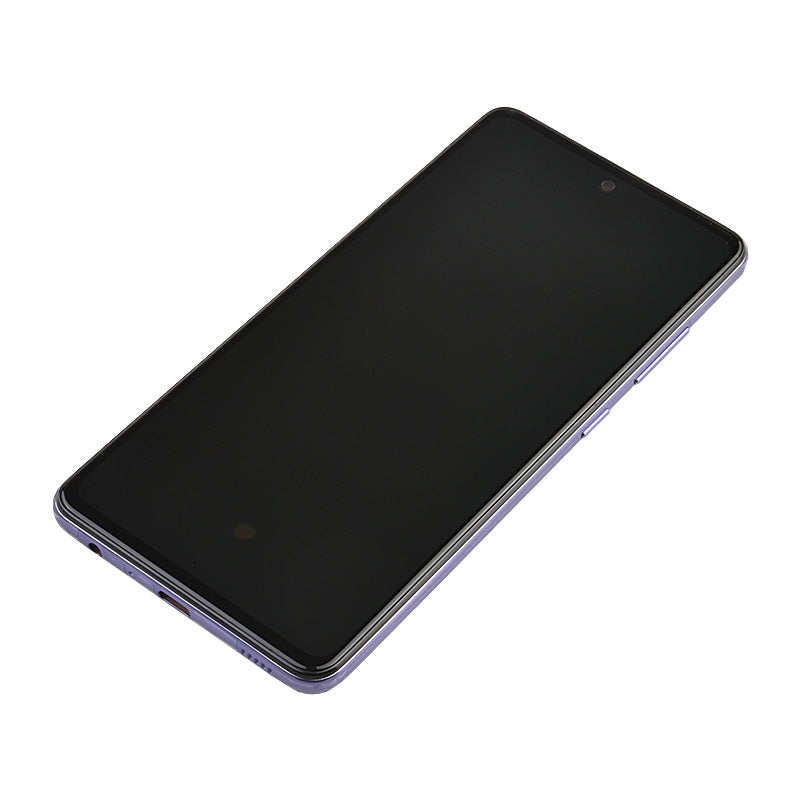 OLED Screen Digitizer Assembly With Frame for Samsung Galaxy A52 4G A525/ A52 5G (2021) A526 (Premium) - Awesome Violet