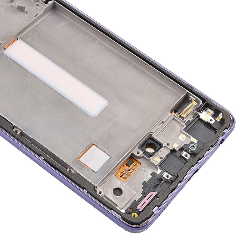 OLED Screen Digitizer Assembly With Frame for Samsung Galaxy A52 4G A525/ A52 5G (2021) A526 (Premium) - Awesome Violet