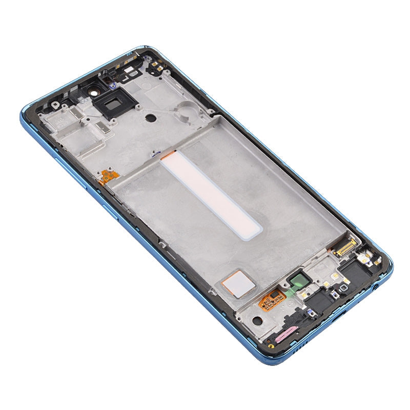OLED Screen Digitizer Assembly With Frame for Samsung Galaxy A52 4G A525/ A52 5G (2021) A526 (Premium) - Awesome Blue