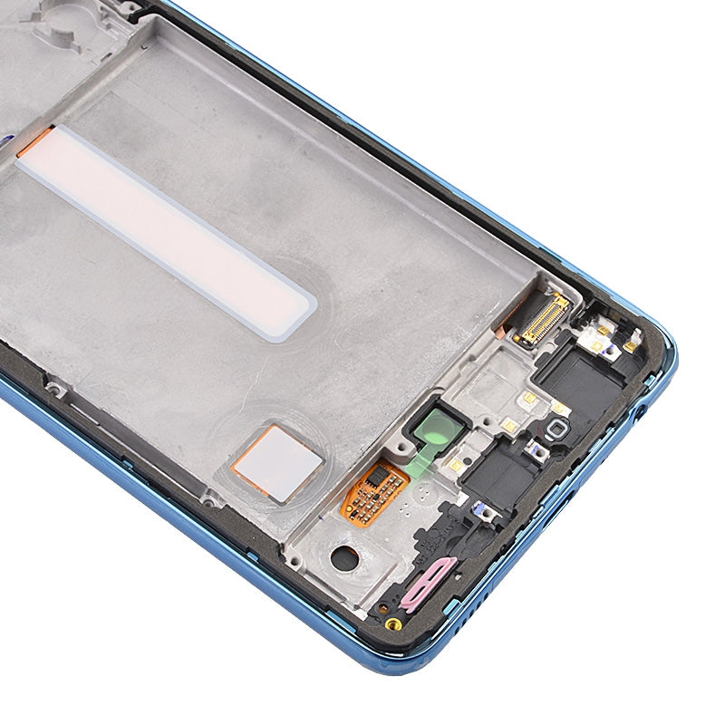 OLED Screen Digitizer Assembly With Frame for Samsung Galaxy A52 4G A525/ A52 5G (2021) A526 (Premium) - Awesome Blue