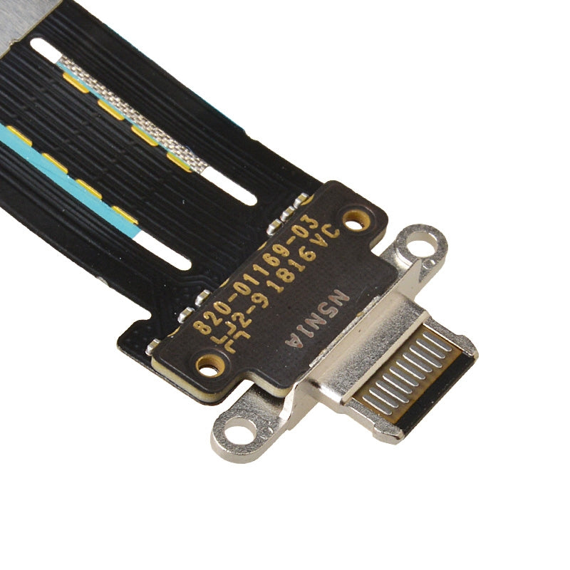 Charging Port with Flex Cable for iPad Pro 11 (2021)/ Pro 11 (2022)/ Pro 12.9 (5th Gen)/ Pro 12.9 (6th Gen) - Space Gray