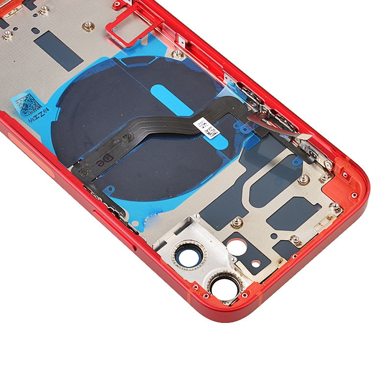 Back Housing with Small Parts Pre-installed for iPhone 12 mini(for America Version)(No Logo) - Red