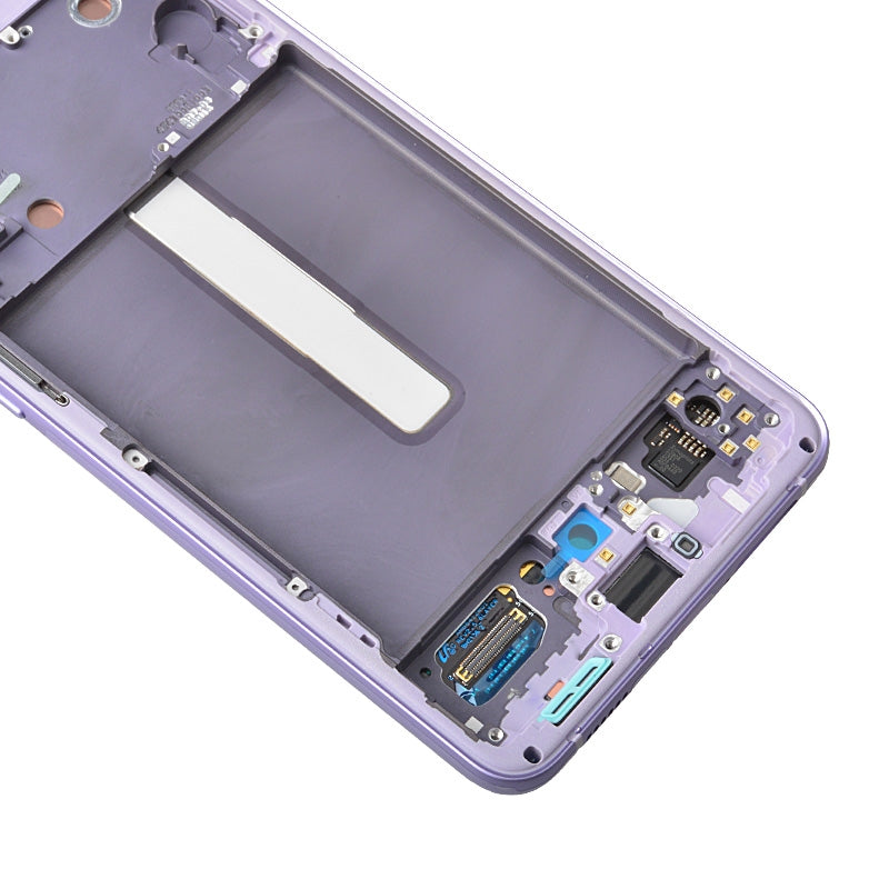 OLED Screen Digitizer Assembly with Frame for Samsung Galaxy S21 FE 5G G990 (for America Version)(Premium) - Lavender