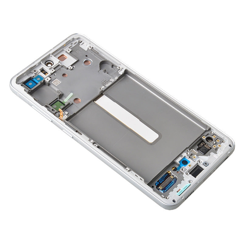 OLED Screen Digitizer Assembly with Frame for Samsung Galaxy S21 FE 5G G990 (for America Version)(Premium) - White