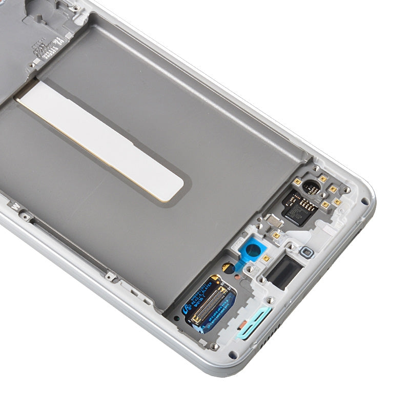 OLED Screen Digitizer Assembly with Frame for Samsung Galaxy S21 FE 5G G990 (for America Version)(Premium) - White