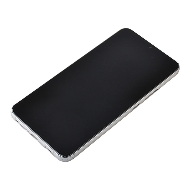 OLED Screen Digitizer Assembly with Frame for Samsung Galaxy S22 Plus 5G S906 (for America Version)(Premium) - White
