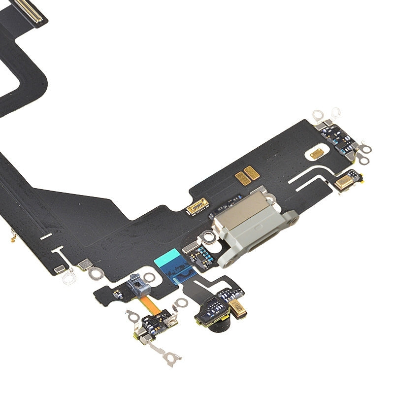 Charging Port with Flex Cable for iPhone 13 Pro (High Quality) - Silver