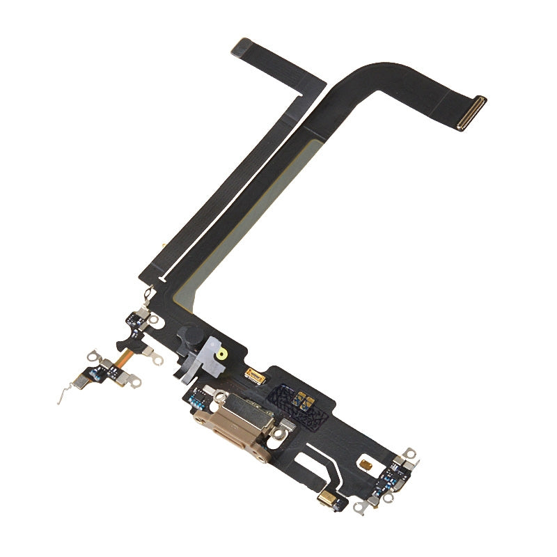 Charging Port with Flex Cable for iPhone 13 Pro Max (High Quality) - Gold