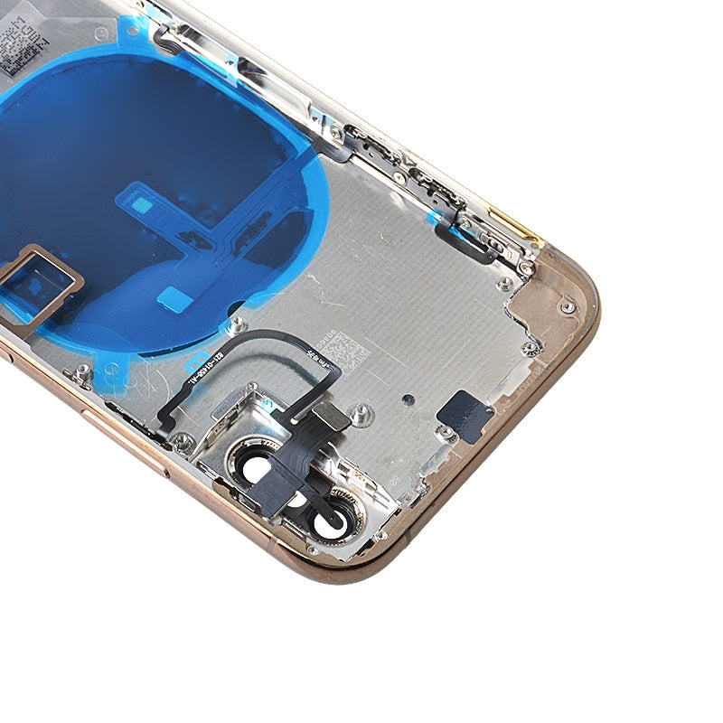 Back Housing with Small Parts Pre-installed for iPhone XS(No Logo) - Gold