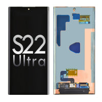 OLED Screen Digitizer Assembly Replacement with Frame for Samsung Galaxy Galaxy S22 Ultra 5G S908 (for America Version)(Premium) - Burgundy