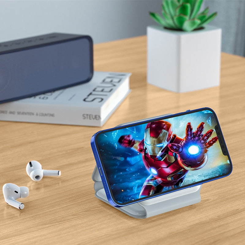 Multiple Devices Charging Station - 3 in 1 Foldable Magnetic Wireless Charger Dock - Travel Charging Pad Compatible for iPhone 16 15 14 13 12 Pro Max Plus Watc...