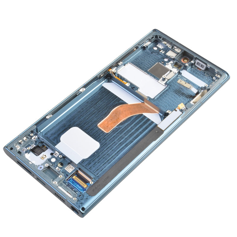 OLED Screen Digitizer Assembly with Frame for Samsung Galaxy S22 Ultra 5G S908 (for America Version)(Premium) - Green