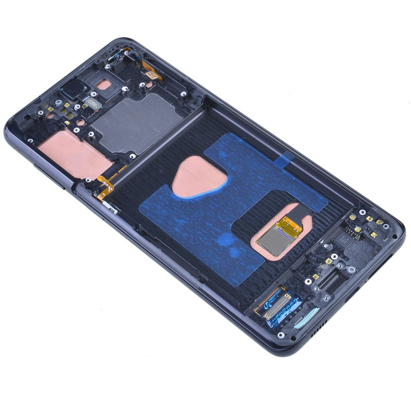OLED Screen Digitizer Assembly Replacement with Frame for Samsung Galaxy S21 Plus 5G G996 (Premium) - Phantom Black