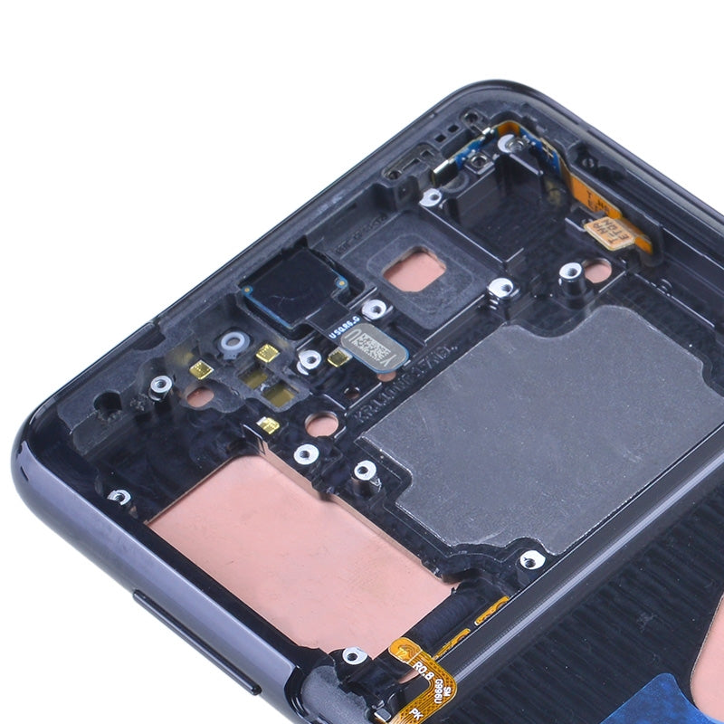 OLED Screen Digitizer Assembly Replacement with Frame for Samsung Galaxy S21 Plus 5G G996 (Premium) - Phantom Black