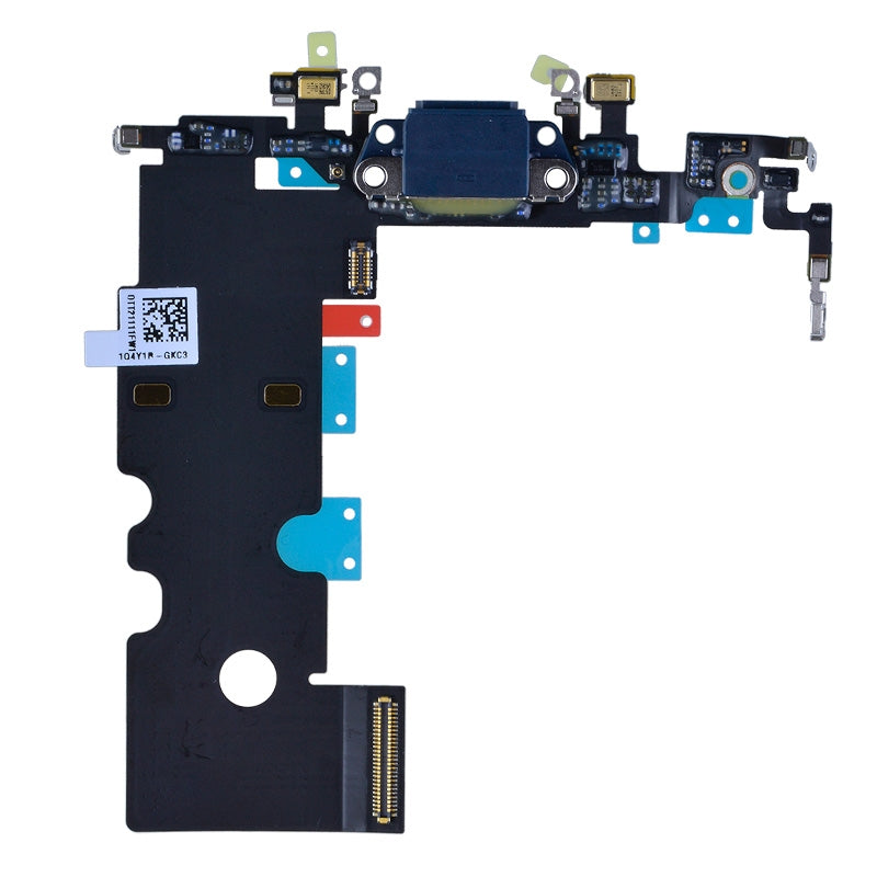 Charging Port with Flex Cable and Mic for iPhone SE (2022)(High Quality) - Black
