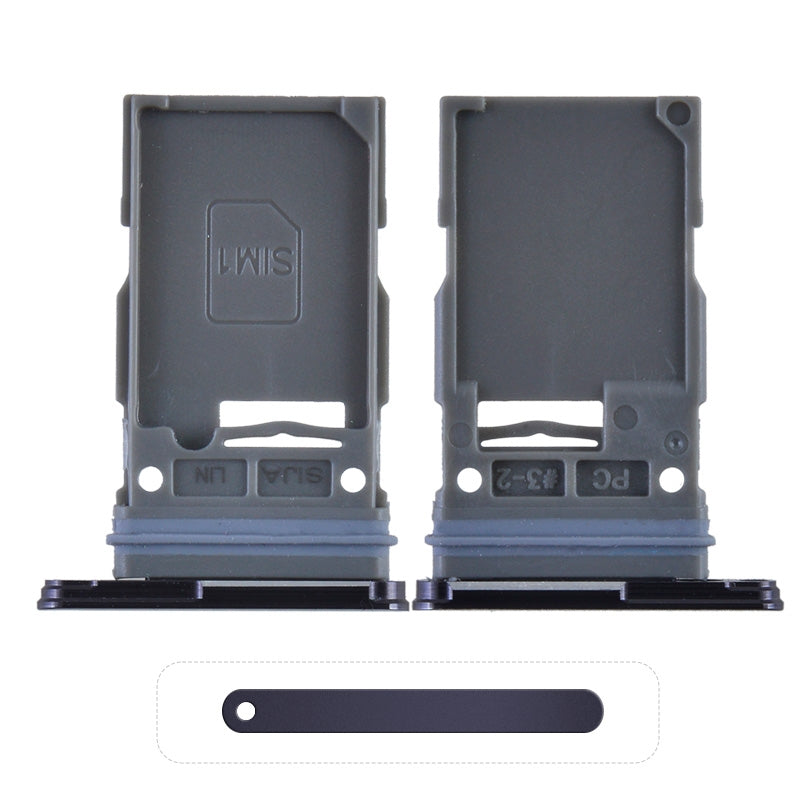 Sim Card Tray for Samsung Galaxy S23 5G S911/ S23 Plus S916(Single SIM Card Version) - Phantom Black