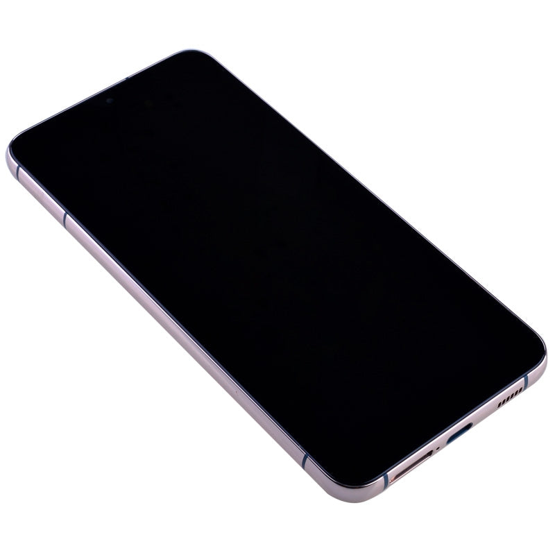 OLED Screen Digitizer Assembly with Frame for Samsung Galaxy S22 Plus 5G S906 (for America Version) (Premium) - Pink Gold