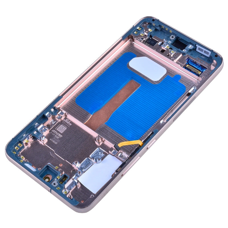OLED Screen Digitizer Assembly with Frame for Samsung Galaxy S22 Plus 5G S906 (for America Version) (Premium) - Pink Gold