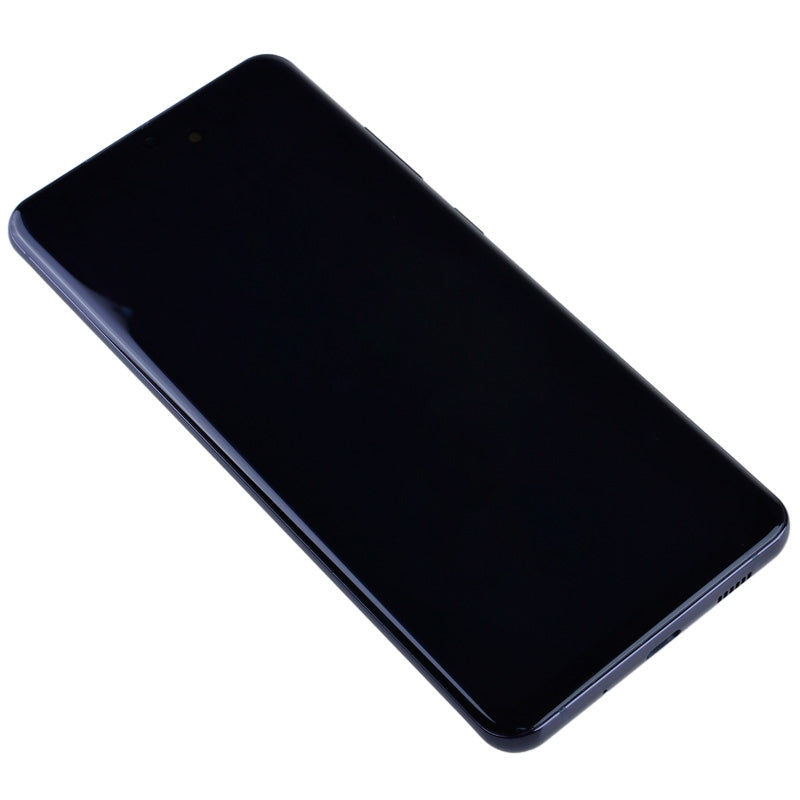 OLED Screen Digitizer with Frame Replacement for Samsung Galaxy S20 Ultra 5G G988U (Aftermarket)(Nearly 1:1 size) - Cosmic Black