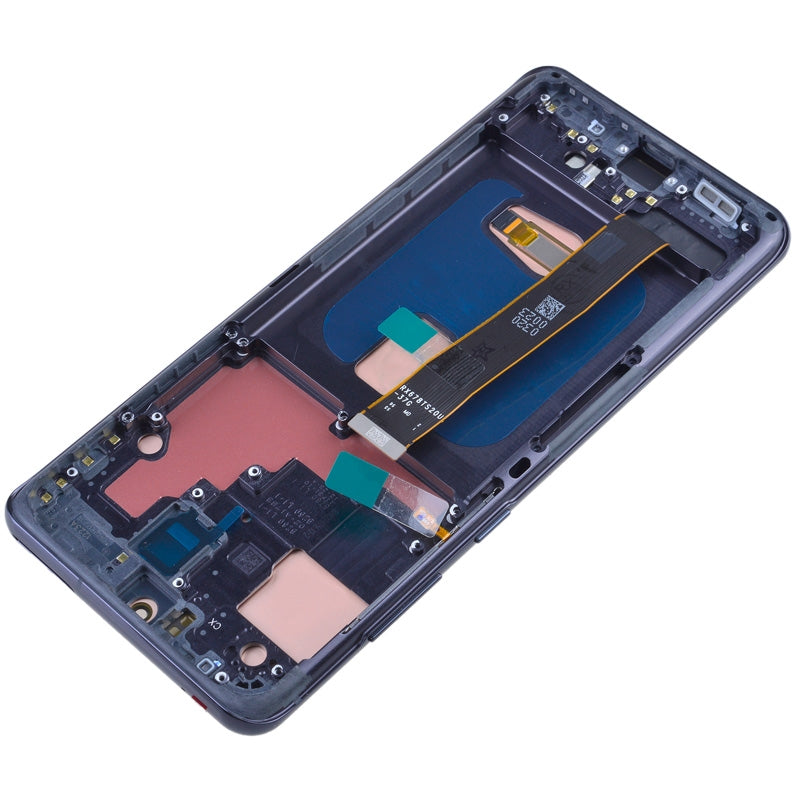 OLED Screen Digitizer with Frame Replacement for Samsung Galaxy S20 Ultra 5G G988U (Aftermarket)(Nearly 1:1 size) - Cosmic Black