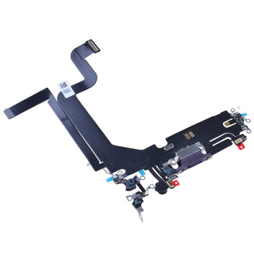 Charging Port with Flex Cable for iPhone 14 Pro Max (High Quality) - Deep Purple