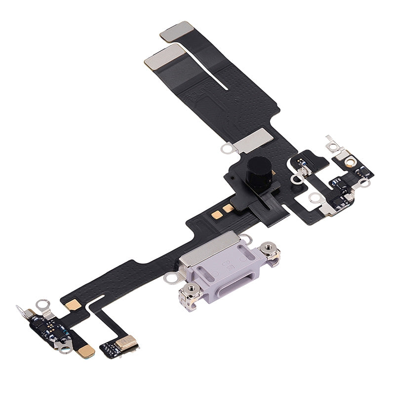 Charging Port with Flex Cable for iPhone 14 (High Quality) - Purple
