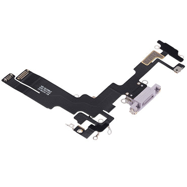 Charging Port with Flex Cable for iPhone 14 (High Quality) - Purple