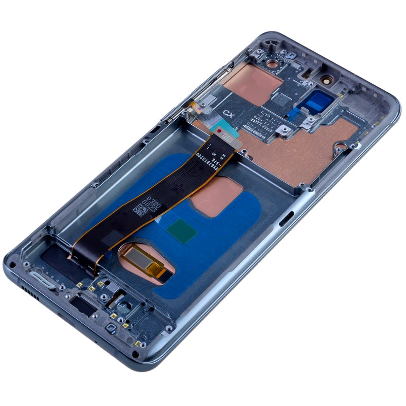 OLED Screen Digitizer with Frame Replacement for Samsung Galaxy S20 Ultra 5G G988U (Aftermarket)(Nearly 1:1 size) - Cosmic Gray