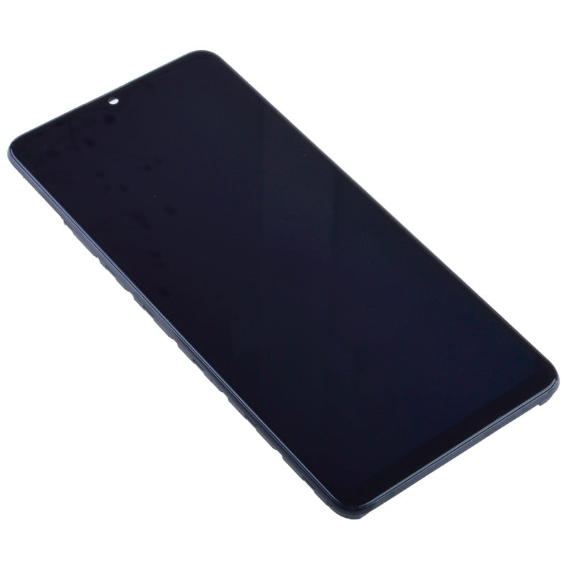 OLED Screen Digitizer with Frame Replacement for Samsung Galaxy A32 4G (2021) A325 (Aftermarket)(1:1 Size) - Black