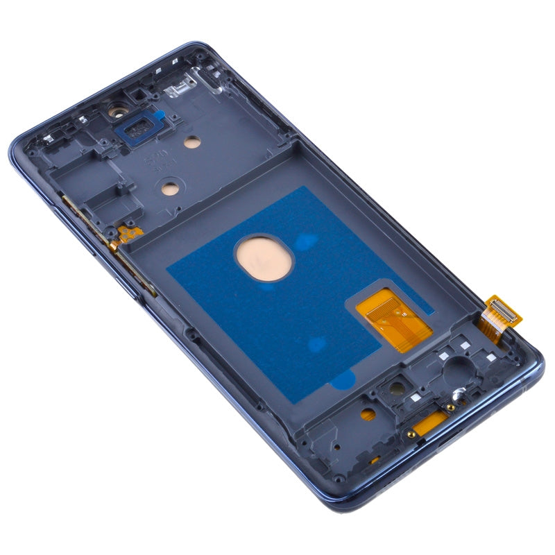 OLED Screen Digitizer with Frame Replacement for Samsung Galaxy S20 FE G780 (Aftermarket)(1:1 Size) - Cloud Navy