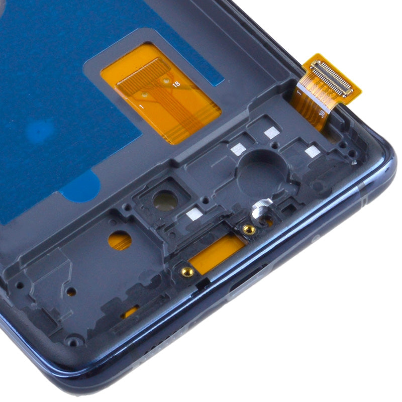 OLED Screen Digitizer with Frame Replacement for Samsung Galaxy S20 FE G780 (Aftermarket)(1:1 Size) - Cloud Navy