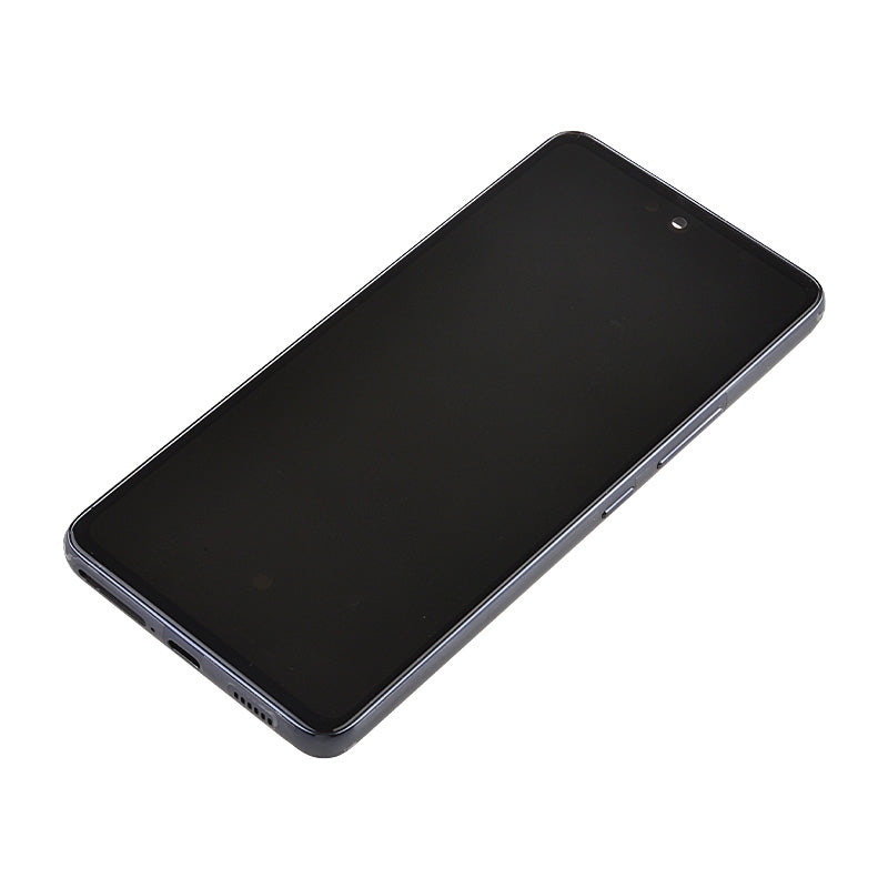 OLED Screen Digitizer with Frame Replacement for Samsung Galaxy A53 5G (2022) A536 (Aftermarket)(1:1 Size) - Black