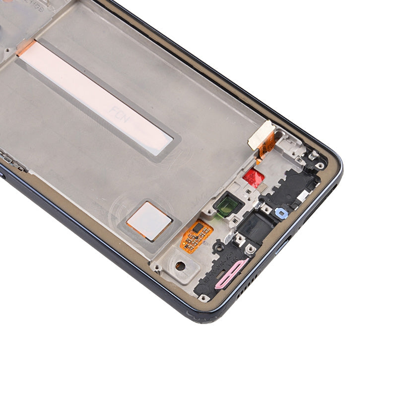 OLED Screen Digitizer with Frame Replacement for Samsung Galaxy A53 5G (2022) A536 (Aftermarket)(1:1 Size) - Black