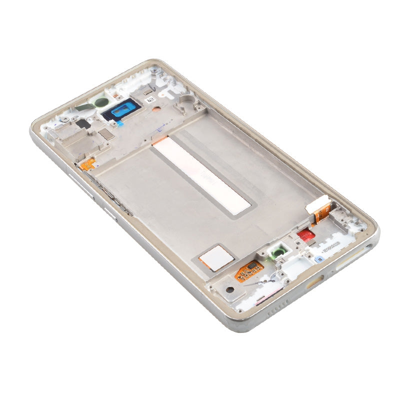 OLED Screen Digitizer with Frame Replacement for Samsung Galaxy A53 5G (2022) A536 (Aftermarket)(1:1 Size) - White